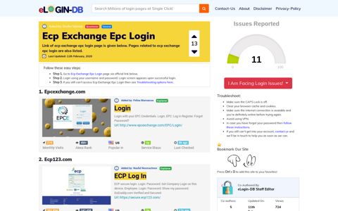 Ecp Exchange Epc Login - login login login login 0 Views