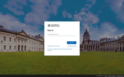 Sign In - University of Greenwich
