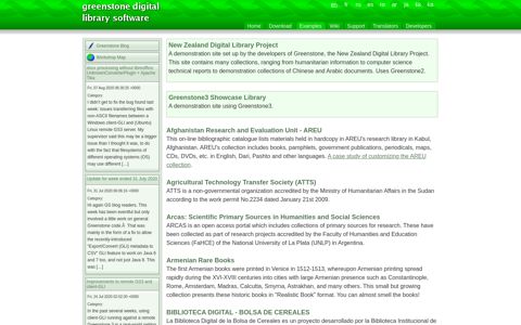 Examples :: Greenstone Digital Library Software