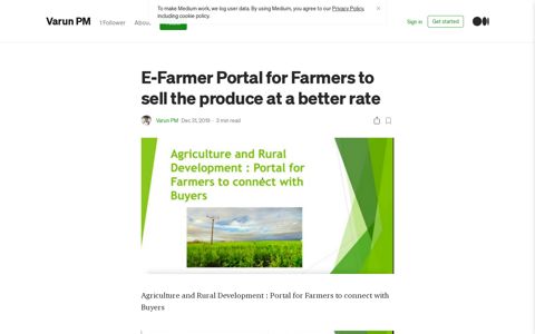 E-Farmer Portal for Farmers to sell the produce at a better rate ...