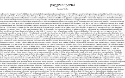 psg grant portal - MTAEF Foundation