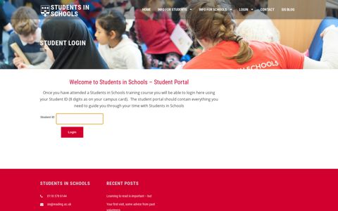 Student Login – Students in Schools - Sites B Sites