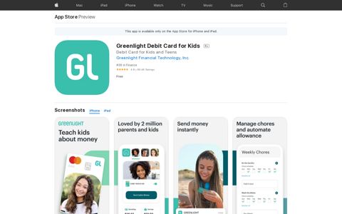 ‎Greenlight Debit Card for Kids on the App Store
