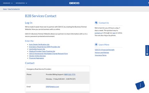 B2B Services Contact | GEICO