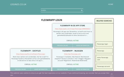 flexwrapp login - General Information about Login - Logines.co.uk