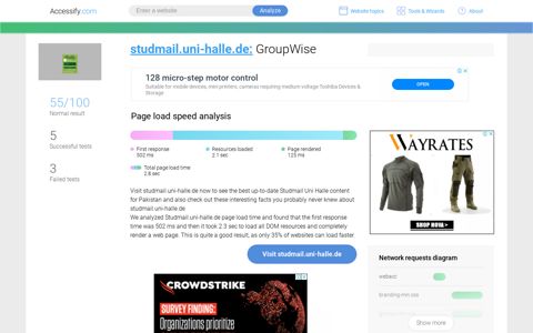 Access studmail.uni-halle.de. GroupWise