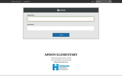 Login - Apison Elementary - Hamilton County Schools