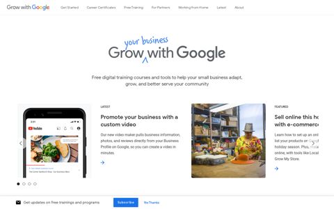 Small Business Digital Training & Courses - Grow with Google