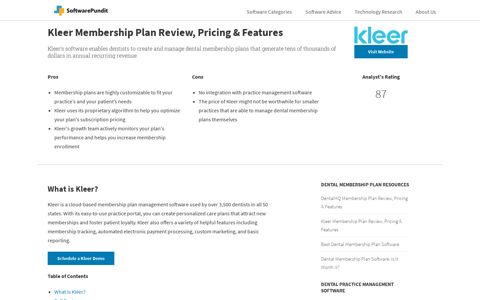 Kleer Membership Plan Review, Pricing & Features ...