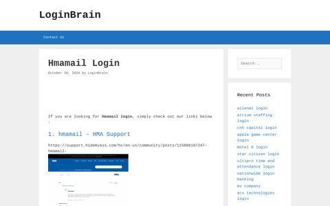 Hmamail - Hmamail Â€“ Hma Support - LoginBrain