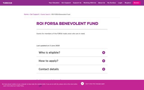 ROI FORSA Benevolent Fund - Turn2Us
