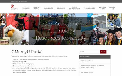 GMercyU Portal – GPS Academic Technology Resources for ...