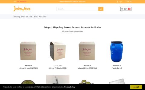 Jobyco Shipping Boxes, Drums, Tapes & Padlocks – Jobyco ...