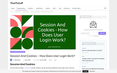 Sessions And Cookies - How Does User-Login Work ...
