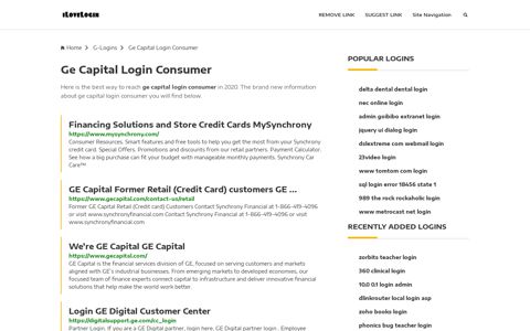 Ge Capital Login Consumer ❤️ One Click Access - iLoveLogin
