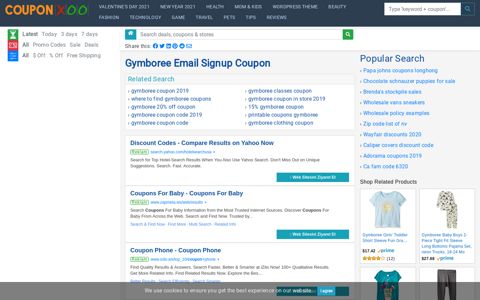 Gymboree Email Signup Coupon - 09/2020 - Couponxoo.com