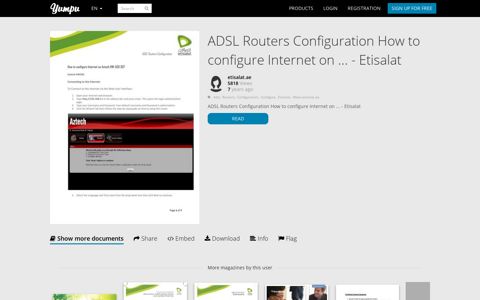 ADSL Routers Configuration How to configure Internet on ...