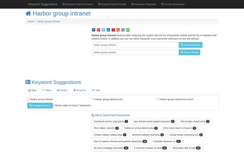 ™ "Harbor group intranet" Keyword Found Websites Listing ...