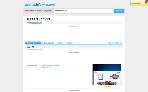 ilearn.vecv.in at WI. iLearn 7.0 - Website Informer