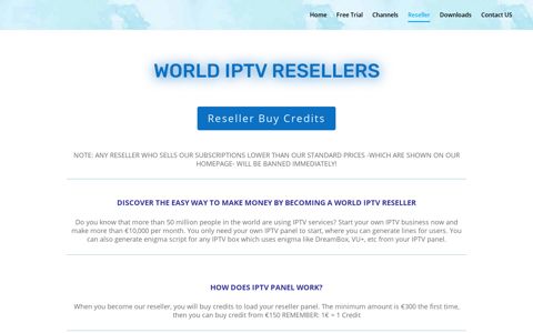 Reseller Buy IPTV Panel | World IPTV Premium IPTV ...