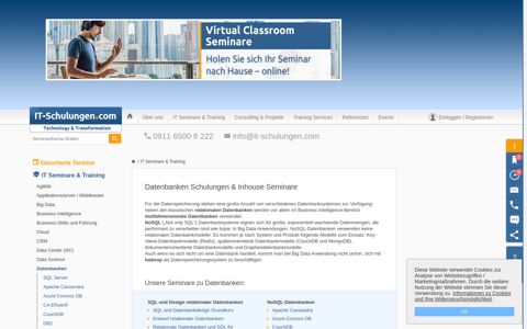 Datenbanken Schulungen & Inhouse Seminare - IT ...