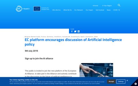 EC platform encourages discussion of Artificial Intelligence ...