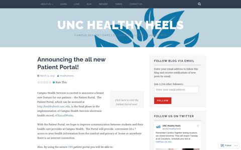 Announcing the all new Patient Portal! – UNC Healthy Heels