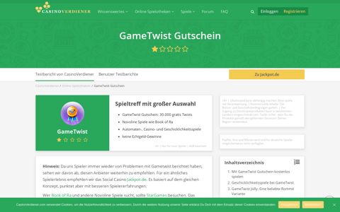 GameTwist Gutschein – Sichere Dir kostenlose Twists