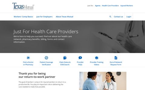 Health Care Providers | Texas Mutual