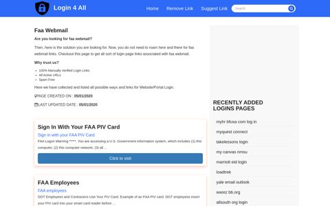 faa webmail - Official Login Page [100% Verified] - Login 4 All