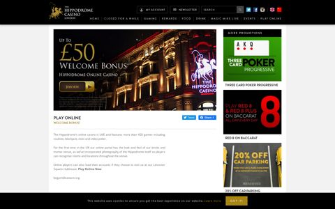 Play Online Casino | Online Gaming | Hippodrome Casino