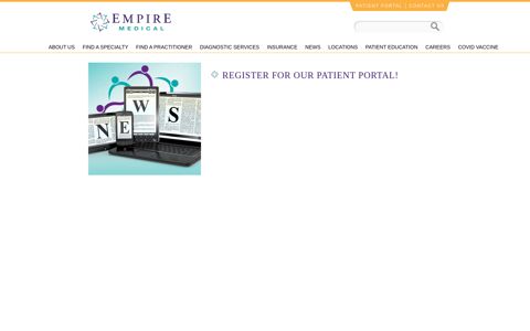 Empire Medical - Register for Our Patient Portal!