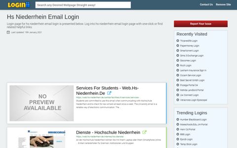 Hs Niederrhein Email Login - Loginii.com