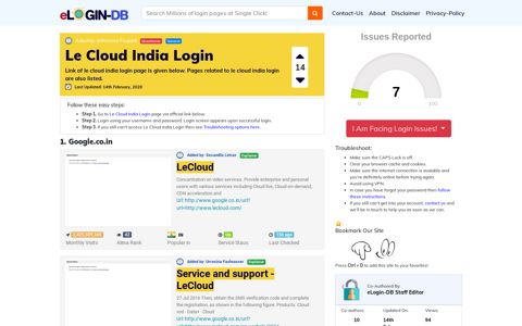 Le Cloud India Login - login login login login 0 Views