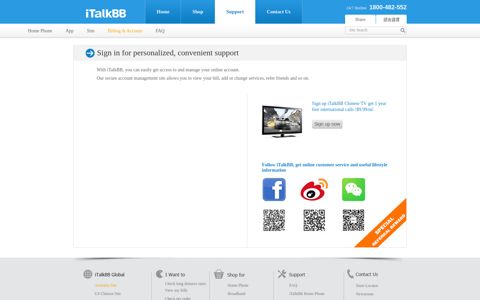 Home Phone App Sim Billing & Account FAQ - iTalkBB
