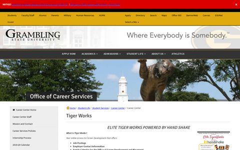 Tiger Works - Grambling State University - Career Center