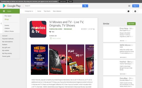 Vi Movies and TV - Live TV, Originals, TV Shows – Apps on ...