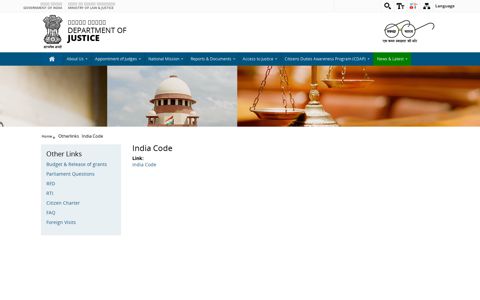 India Code | Department of Justice | Ministry of Law & Justice ...