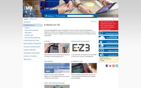 E-Medien der UB - Universitätsbibliothek der LMU - LMU ...