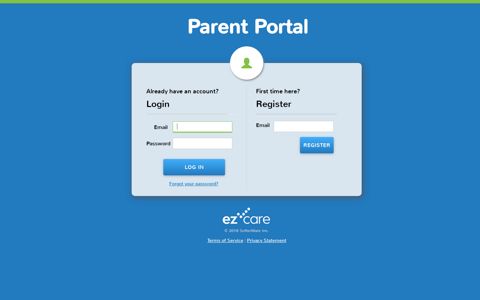 Parent Portal - EZCare Client Login
