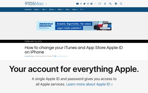 How to change your iTunes and App Store Apple ID on ...