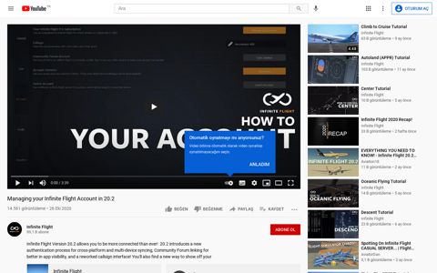 Managing your Infinite Flight Account in 20.2 - YouTube