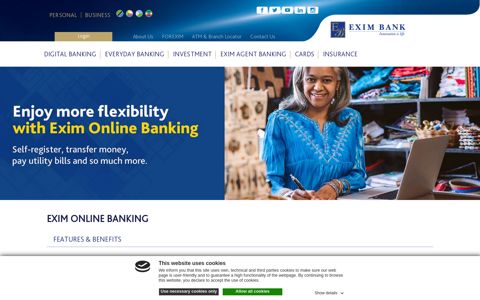 Exim Online Banking (Personal & Business) | Exim Bank