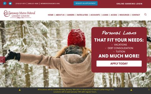 Gateway Metro Federal Credit Union - Home Page