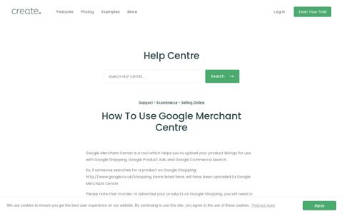 How To Use Google Merchant Centre | Create.net