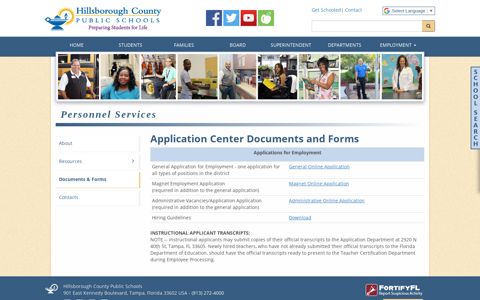 Application Center Documents and Forms - Hillsborough ...