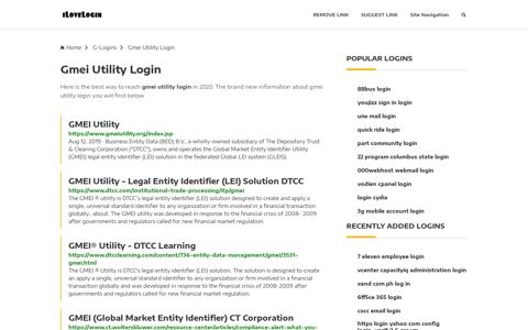 Gmei Utility Login ❤️ One Click Access - iLoveLogin