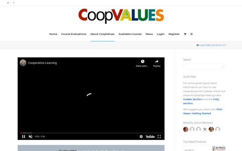 About CoopValues - COOP Values Cooperative Learning Portal