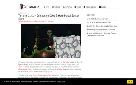 Terraria: 1.3.1 - Companion Cube & More Portal Easter Eggs ...