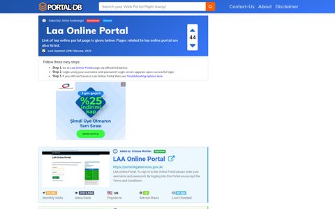 Laa Online Portal - Portal-DB.live